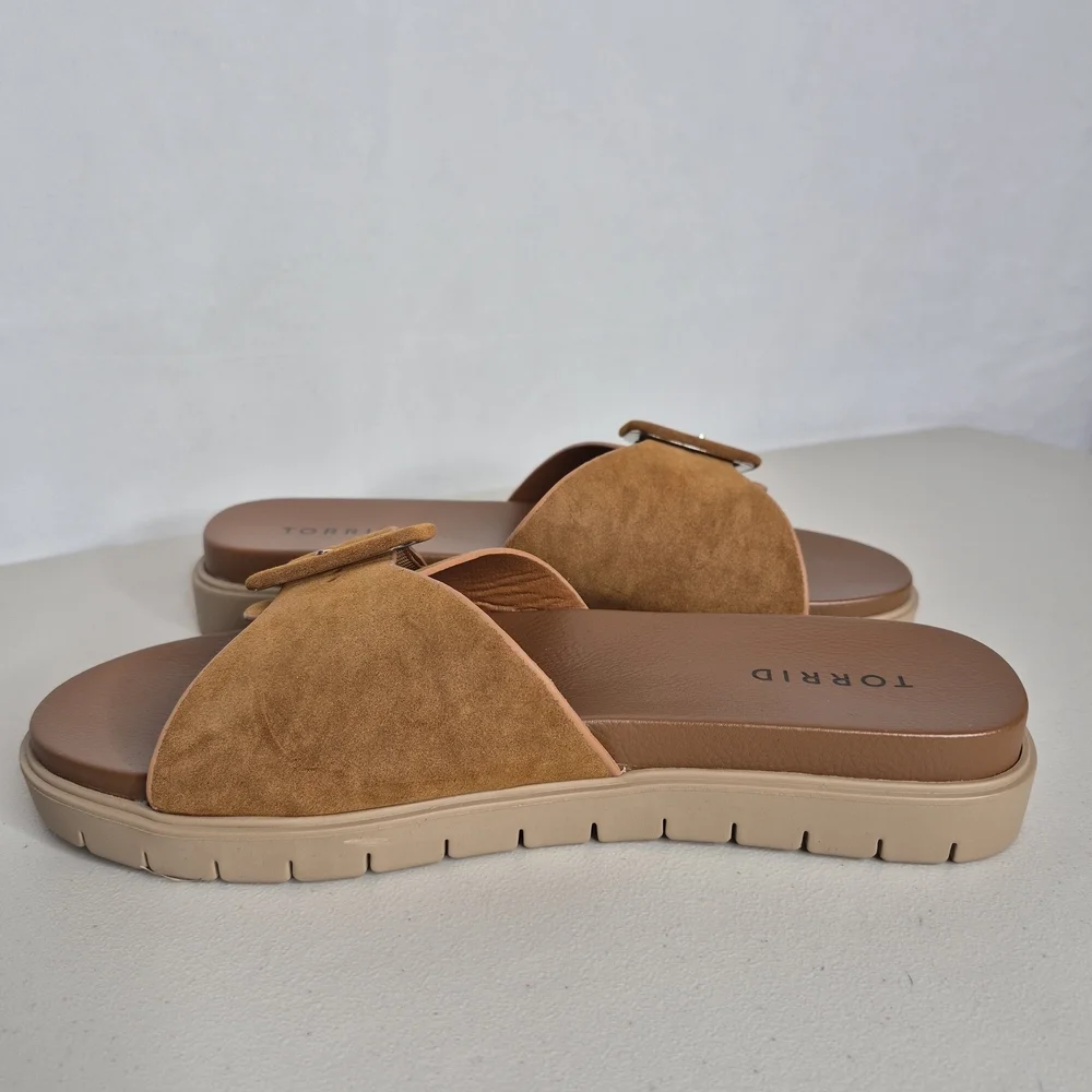 Torrid Buckle Slide Sandals - Size 8WW